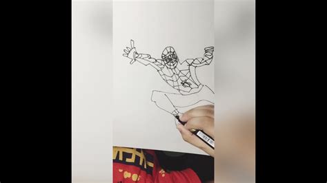 How To Draw Spider Man Far From Home Youtube