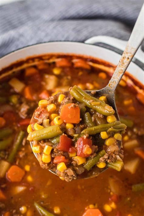 Ground Beef Vegetable Soup Casserole Crissy