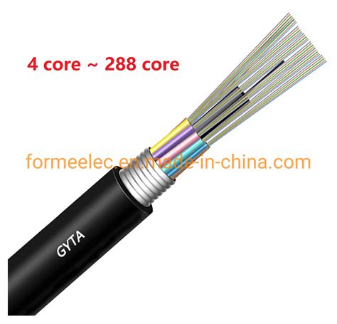 Aerial Duct Core Gyta Optical Fiber Cable Single Mode Stranded