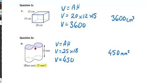 Volume Of 3d Shapes Youtube