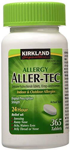 Kirkland Signature Aller Tec Cetirizine Hydrochloride Tablets