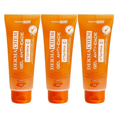 Gel Facial Anti Idade Vitamina C Un Dermachem Ml Shopee Brasil