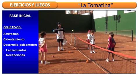 La Tomatina Tenis Ejercicios Y Juegos De Tenis Youtube