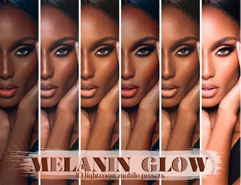 10 Melanin Glow Mobile Presets Dark Skin Brown Skin Preset Etsy Canada