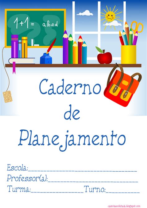 Casinha de Criança Abertura Para Caderno de Planejamento