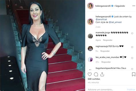 Helen Ganzarolli Surge Deslumbrante Usando Vestido De Gala Detalhe