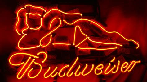 Bikini Sexy Girl Budweiser Neon Light Sign 16 X 14 Other