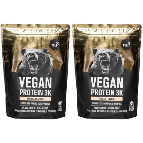 Nu3 Vegan Protein 3k Shake Vaniglia Set Da 2 2x1000 G Redcare