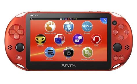 Sony Playstation Vita Wi Fi Model Metallic Red Pch Za Game