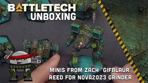 Battletech Unboxing Minis From Zach Blaur Reed For Nova2023