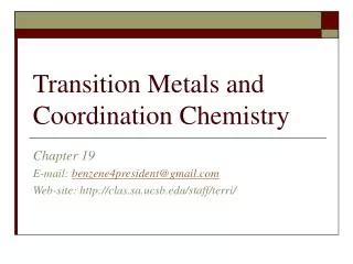 Ppt Lecture Coordination Chemistry Electron Counting In