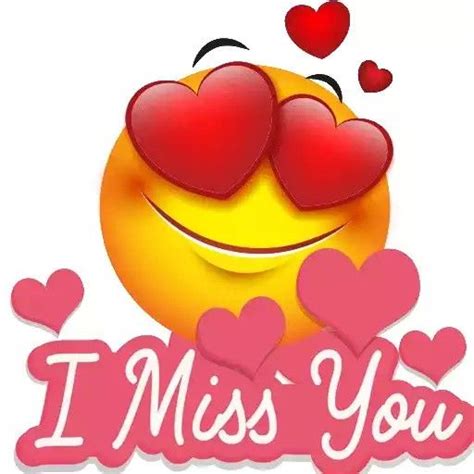 Smiley Face Emoji I Miss You Quotes