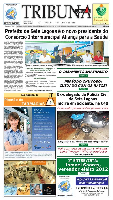 Calaméo Jornal Tribuna de Sete Lagoas Edição 787