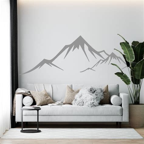 Mountain Wall Decal - Etsy