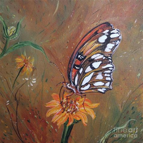 Gulf Fritillary Painting By Lizi Beard Ward Fine Art America