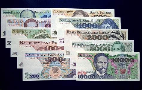 Banknoty PRL zestaw 10 szt Częstochowa Wyczerpy Aniołów OLX pl