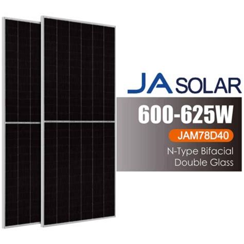 JA Bifacial Solar Panel 600W 605W 610W 615W 620W 625W Maxbo Solar