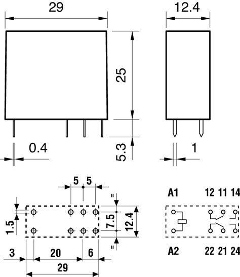 40 52 7 006 0000 Finder Relé de potencia sin enclavamiento Finder 40