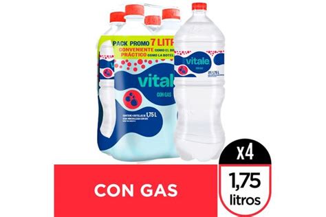 Pack Agua Vitale Con Gas 175 L X 4 En Tienda Inglesa
