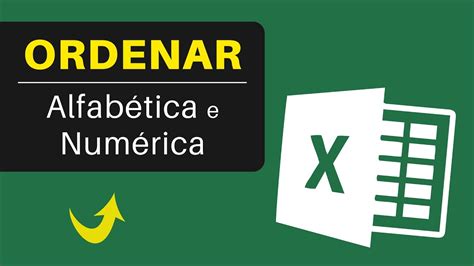 Como Colocar em ORDEM ALFABÉTICA ou NUMÉRICA no Excel Passo a Passo