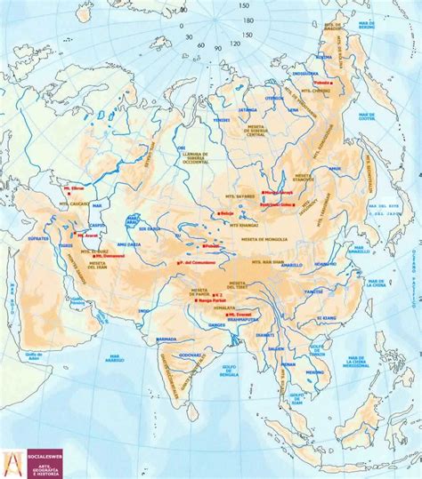 GeografÍa General Asia Rasgos FÍsicos Y Humanos