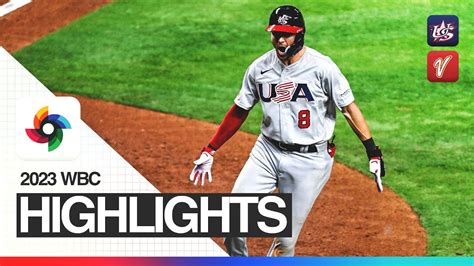 USA Vs Venezuela Highlights 2023 World Baseball Classic YouTube