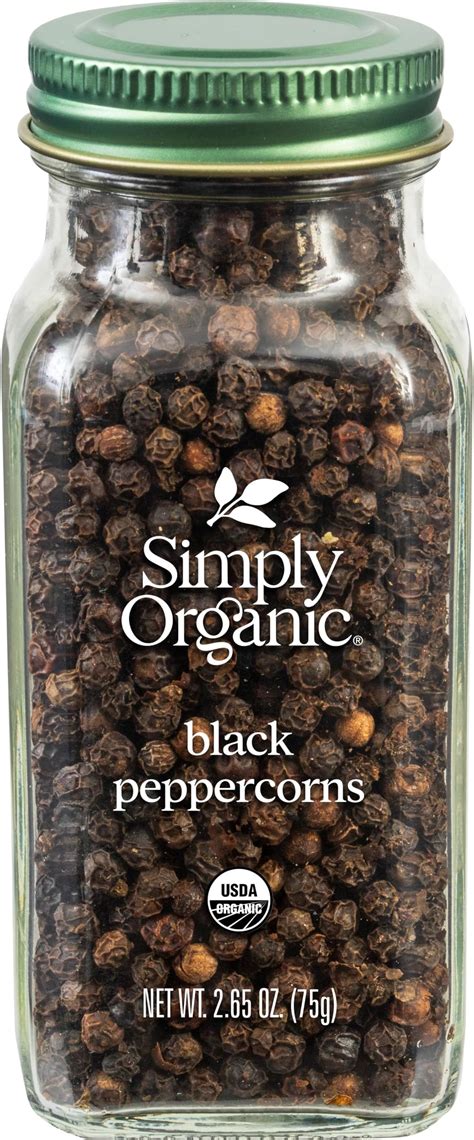 Simply Organic Black Peppercorns 2 65 Oz Everything Else