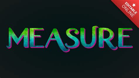 Measure Encanto Logo Text Effect Generator