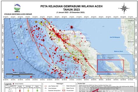 BMKG Catat Aceh Alami 1 202 Kali Gempa Bumi Sepanjang 2023 ANTARA News