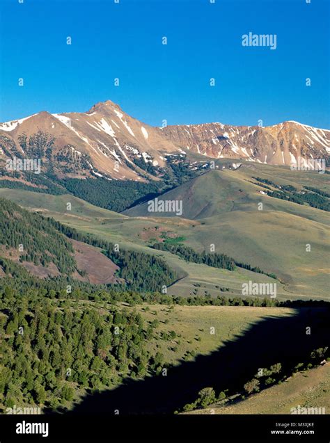 Eighteenmile Peak In The Beaverhead Mountains Near Lima Montana Stock