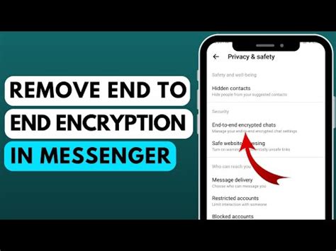 How To Remove End To End Encryption In Messenger Turn Off End To