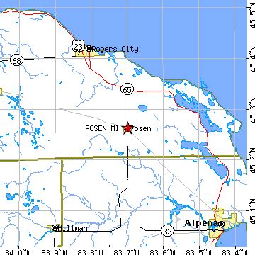 Posen, Michigan (MI) ~ population data, races, housing & economy