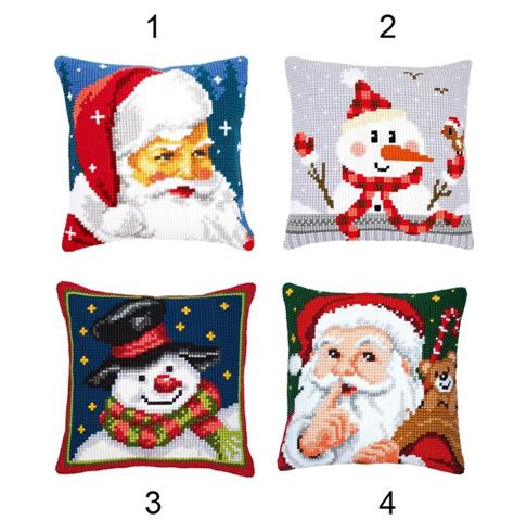 Latch Hook Kit Christmas Diy Throw Pillow Cover Sofa Cushion Etsy