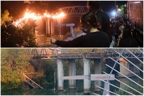 Incendio Sul Ponte Di Ferro A Roma Le Cause Il Crollo I Black Out