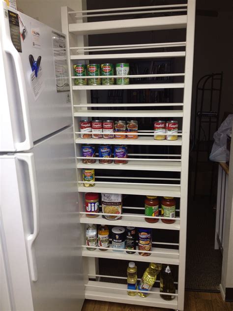 Rolling Pantry Between The Fridge And Wall Rolling Pantry Pantry