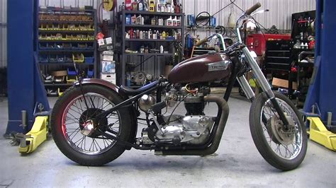 1969 Triumph T120 Bonneville Hardtail Rigid Youtube