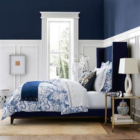 Top 50 Best Navy Blue Bedroom Design Ideas Calming Wall Colors