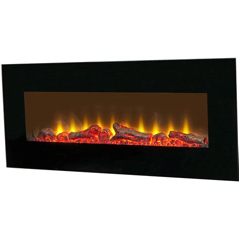 Sureflame WM 9331 Electric Wall Mounted Fire With Remote In Black 42 Inch