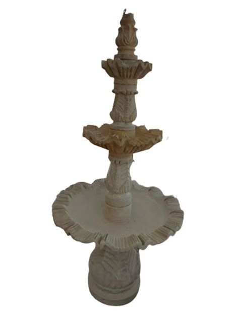 Light Brown Round Nozzle Outdoor Sandstone Water Fountain At Rs