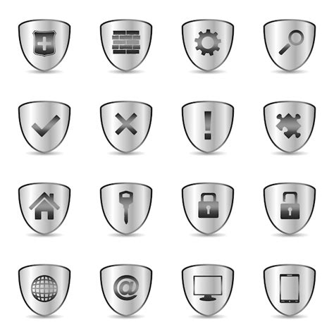 Premium Vector Security Icons Set