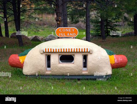 Coney Island hot dog stand miniature replica in Indian Hills, Colorado ...