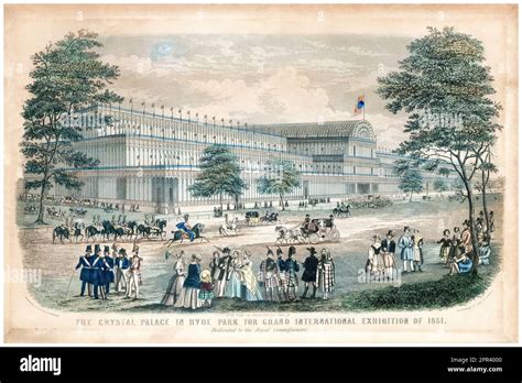 Exterior View From The Knightsbridge Road Of The Crystal Palace Built