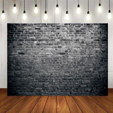 Buy LTLYH 8x6ft Black Brick Wall Backdrop Birthday Party Brick