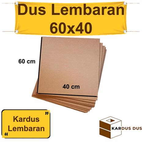 Jual Kardus Karton Lembaran Single Wall X Cm Sheet Polos Dus Tebal