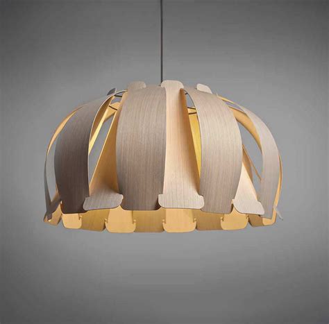 Pendant Lamp Isabel Wep Light Wood Veneer Original Design Corded