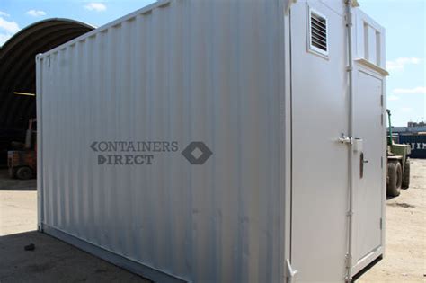 Shipping Container Conversions Ft High Cube With Recessed Personnel