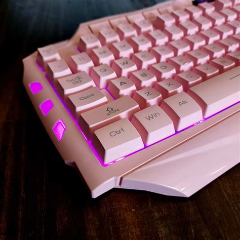 MageGee GK710 Wired Backlight Pink Membrane Keyboard Jawa