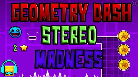 Geometry Dash Level 1 Stereo Madness 100 Completado Hd Youtube