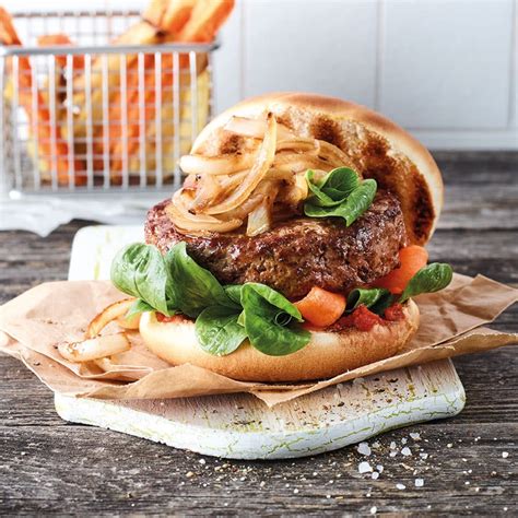 Burger Dagneau Au Confit Doignons Recettes Saines Ww Schweiz