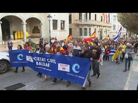 Unes 500 Persones Es Manifesten A Palma Contra L Amnistia El Pacte